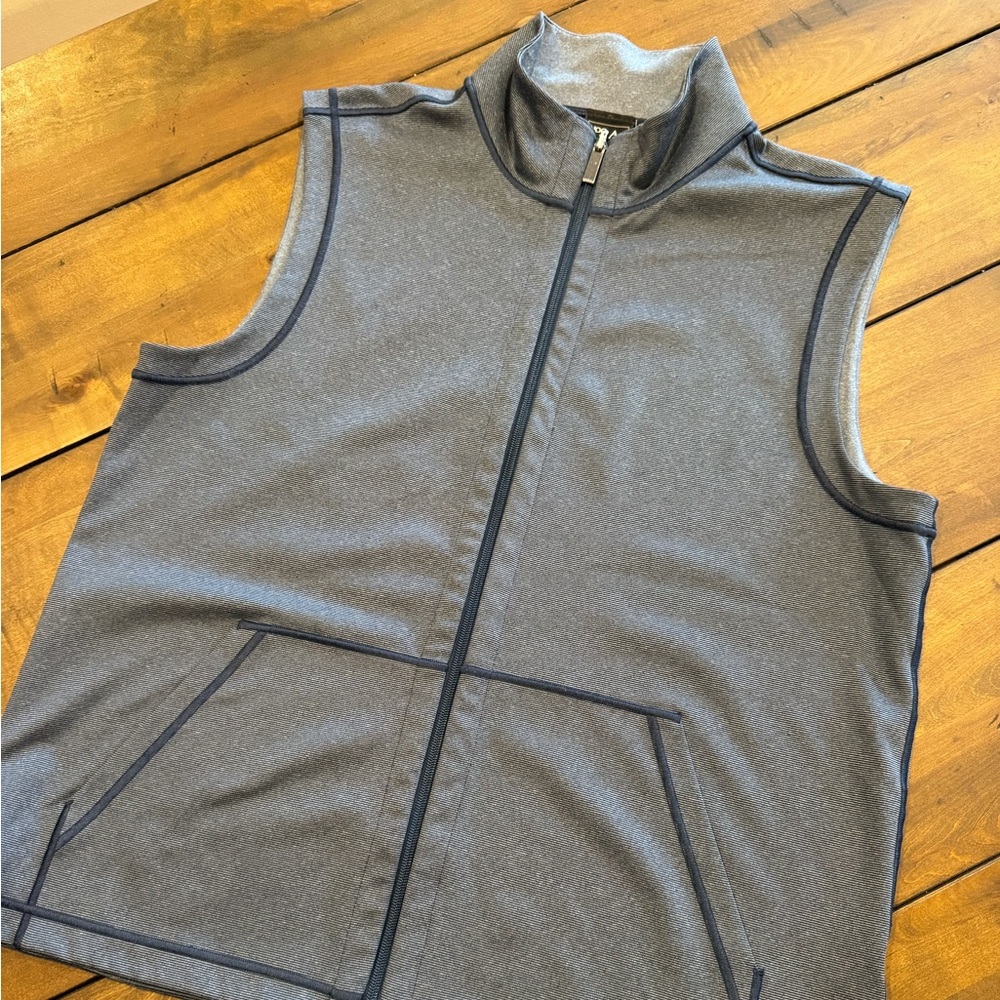 Jos. A. Bank Gray Zip-Up Vest